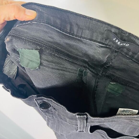 J Brand Mid Rise Rail Jeans Graphite Black - Picture 12 of 15